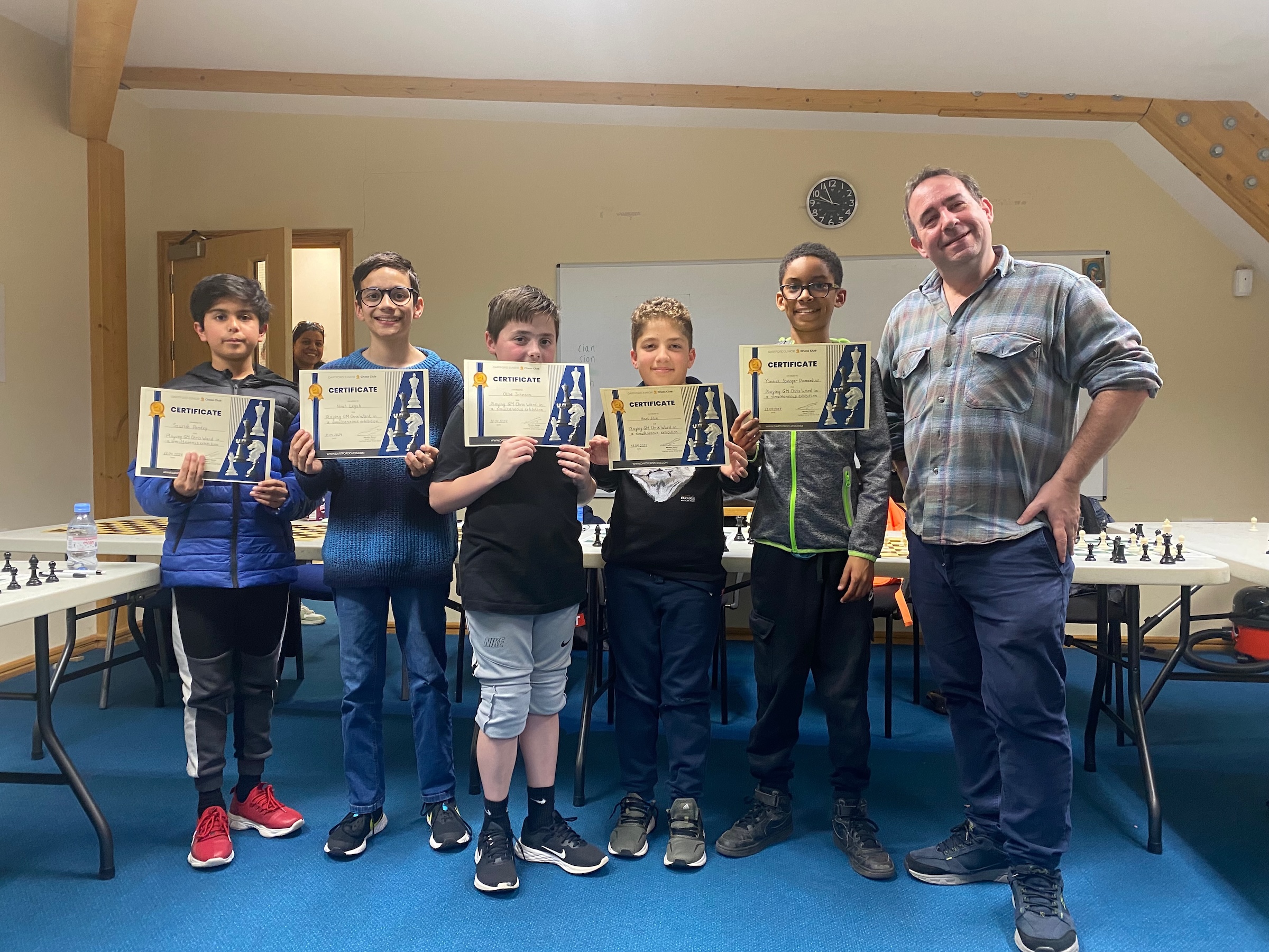 Simultaneous Exhibition with GM Chris Ward